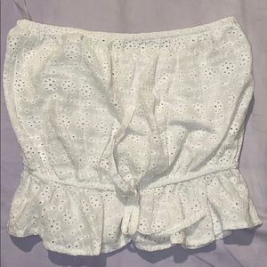 Detailed White Tube Top